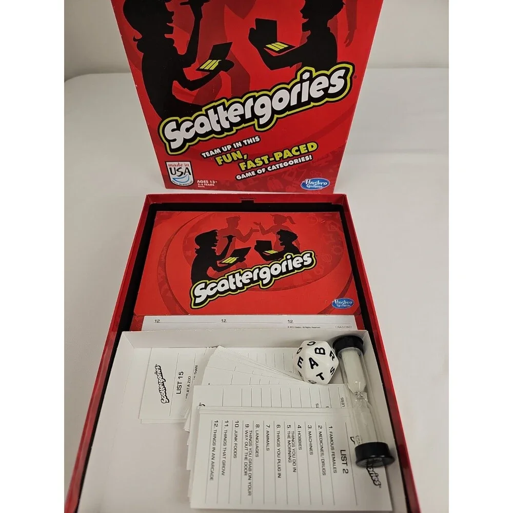 Hasbro Scattergories Board Game 2013 Edition Complete Family Party Fun A5226